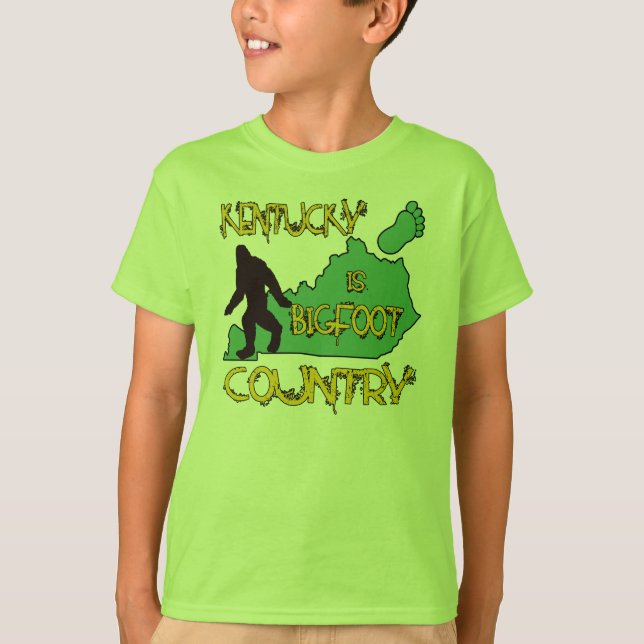 Kentucky är Bigfoot land T-shirt (Framsida)