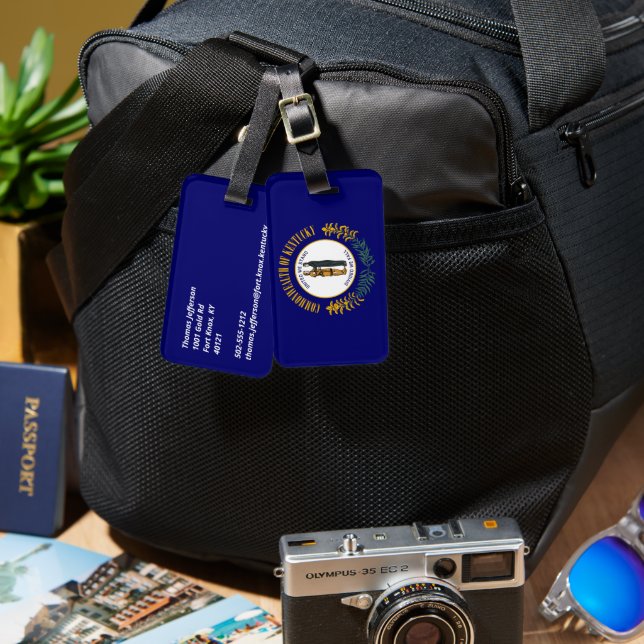 Kentucky Bagagebricka (Fram & Baksida)