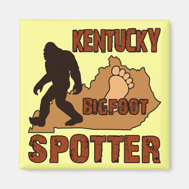 Kentucky Bigfoot Spotter Magnet (Framsidan)
