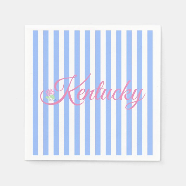 Kentucky Blue Rand Napkin Pappersservett (Framsidan)