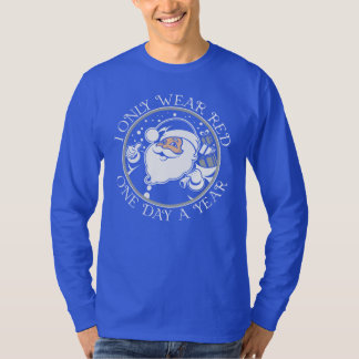 Kentucky Blue Santa Långärmad T-shirt