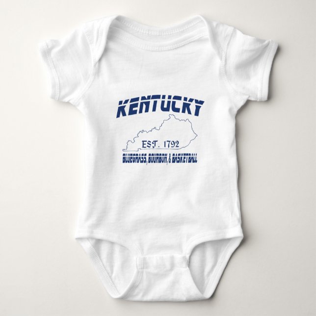 Kentucky Bluegräs Bourbon Basketball UScustomInk T Shirt (Framsida)