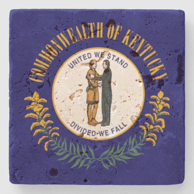 Kentucky: Bluegrass Commonwealth amerikansk delsta Stenunderlägg (Framsidan)