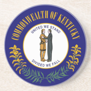 Kentucky: Bluegrass Commonwealth US Statlig flagga Underlägg