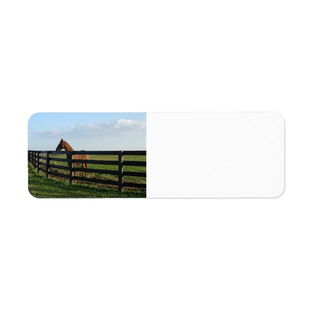 Kentucky Bluegrass Land Returadress Etikett (Framsidan)