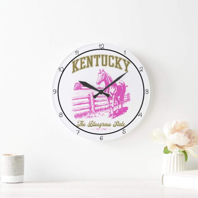 Kentucky Bluegrass State Häst Stor Klocka (Hem)