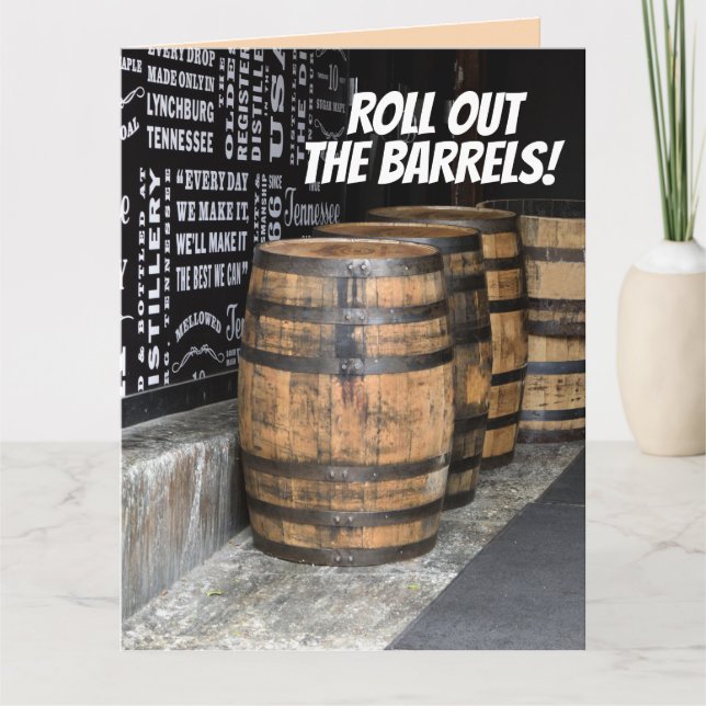 KENTUCKY BOURBON BIRTHDAY GREETING CARDS KORT (Framsida)