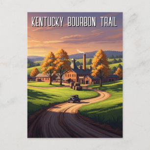 Kentucky Bourbon Trail Resor Vykort