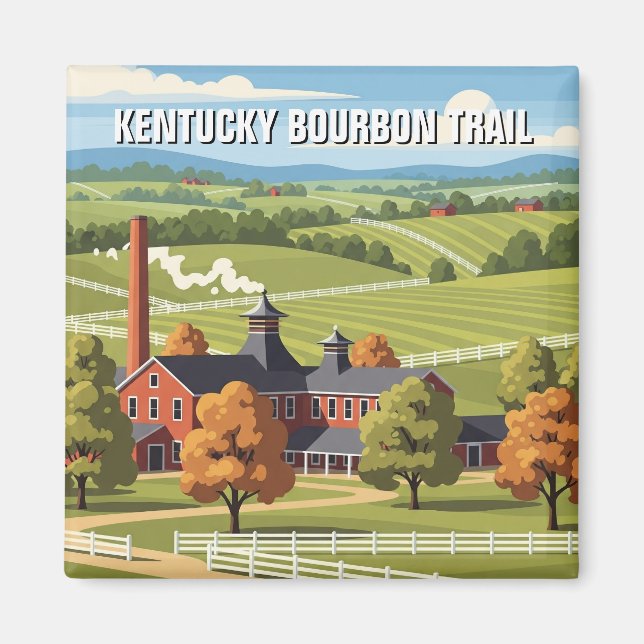 Kentucky Bourbon Trail Travel Magnet (Framsidan)
