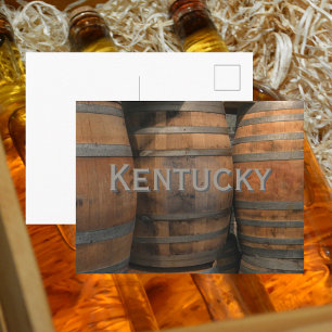 Kentucky Bourbon Trätunna Fotografi Vykort