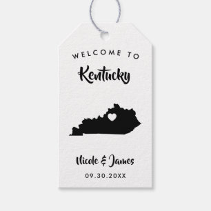 Kentucky Bröllop Welcome Bag Märkres for Hotel Gue Presentetikett