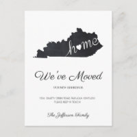 Kentucky Chalkboard Statskarta Flyttkort