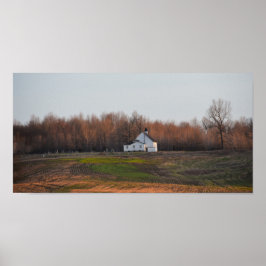 Kentucky Church på Tidigt Morgon Poster