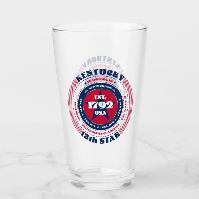 Kentucky Circular Typography Design Glaskopp (Framsida)