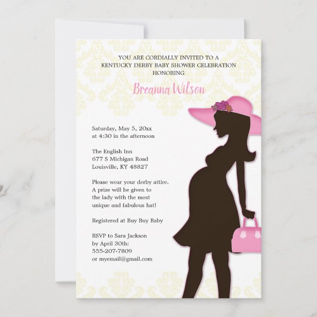 Kentucky Derby Baby Shower-inbjudan Inbjudningar (Framsida)
