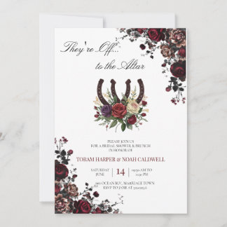 Kentucky Derby Bridal Shower Invitation Floral Hor Inbjudningar