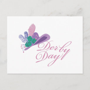 Kentucky Derby Dam Hat Derby Day Vykort