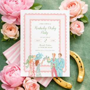 Kentucky Derby Fest Invitation, Akvarell Design Inbjudningar