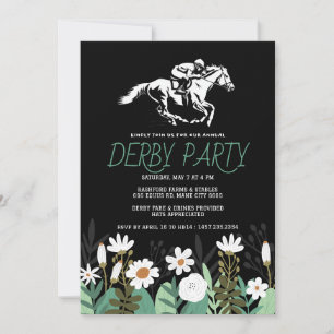 Kentucky Derby Fest Invitation - Vit häst & Jo Inbjudningar