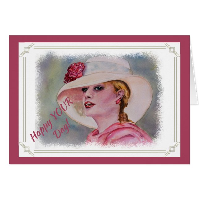 KENTUCKY DERBY HÄLSNINGSKORT (Framsidan Horizontal)