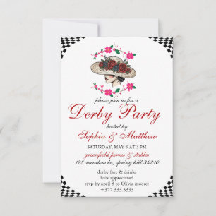 Kentucky derby Hästkapplöpning Tematisk Elegant in Inbjudningar