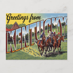 Kentucky Derby Hästkapplöpning Vykort