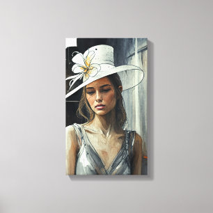 Kentucky Derby Hat Painting Canvastryck
