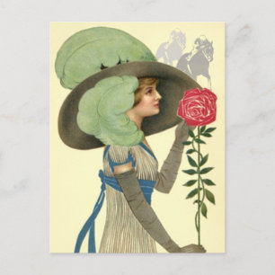 Kentucky Derby Hat & Ro Postcards Horse Tävla Vykort