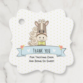 Kentucky Derby Horse Bowtie Baby Shower Favor Tagg Gåvor Etiketter