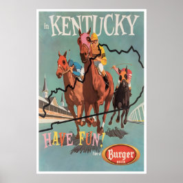 Kentucky Derby konst resor affisch Ridning på häst