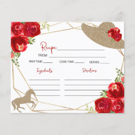 Kentucky Derby Möhippa Recipe Card