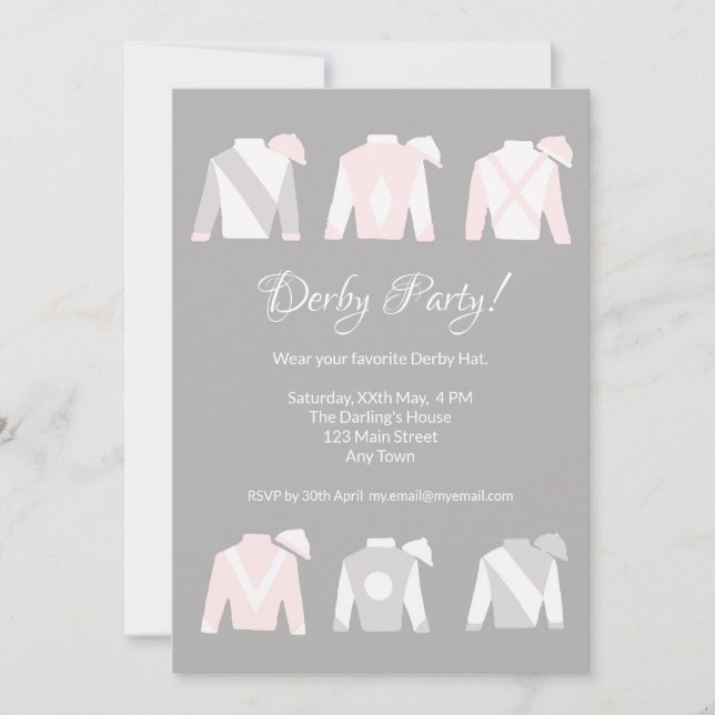 Kentucky Derby Vision Party-inbjudan Inbjudningar (Framsida)