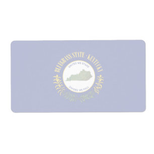 Kentucky Faint Banner Shipping Label Fraktsedel