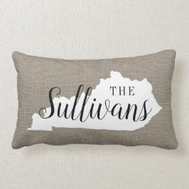 Kentucky Family Monogram State Dekorativ kudde