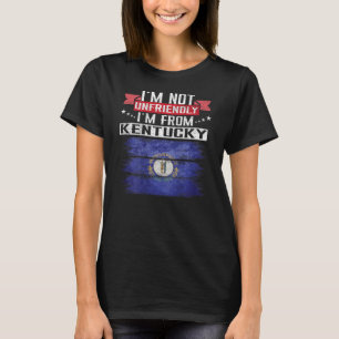 Kentucky Flagga, jag är inte ovänlig... T Shirt