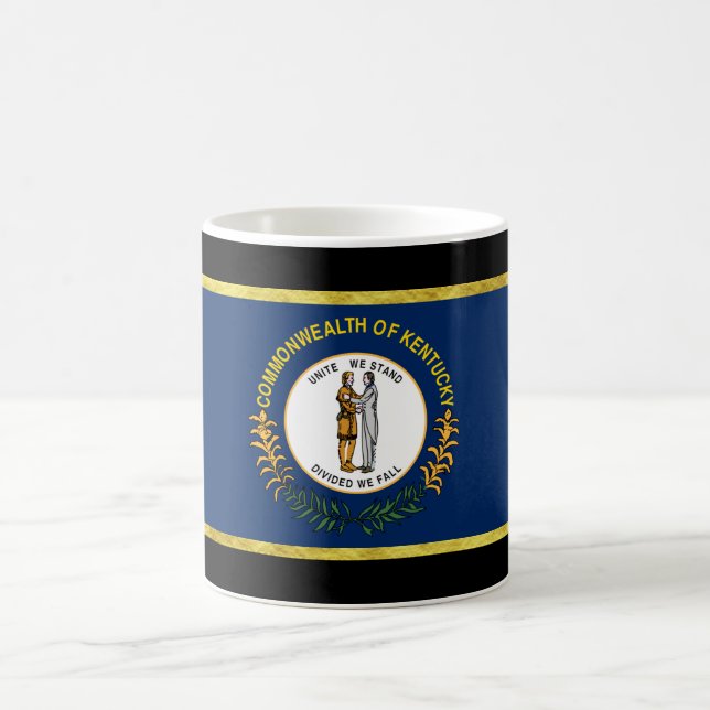 Kentucky flagga kaffemugg (Center)