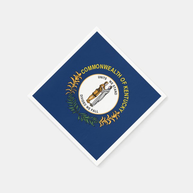 Kentucky flagga pappersservett (Hörn)
