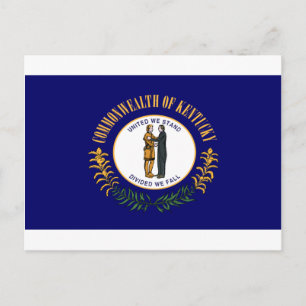 Kentucky Flagga Vykort