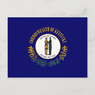 Kentucky Flagga Vykort