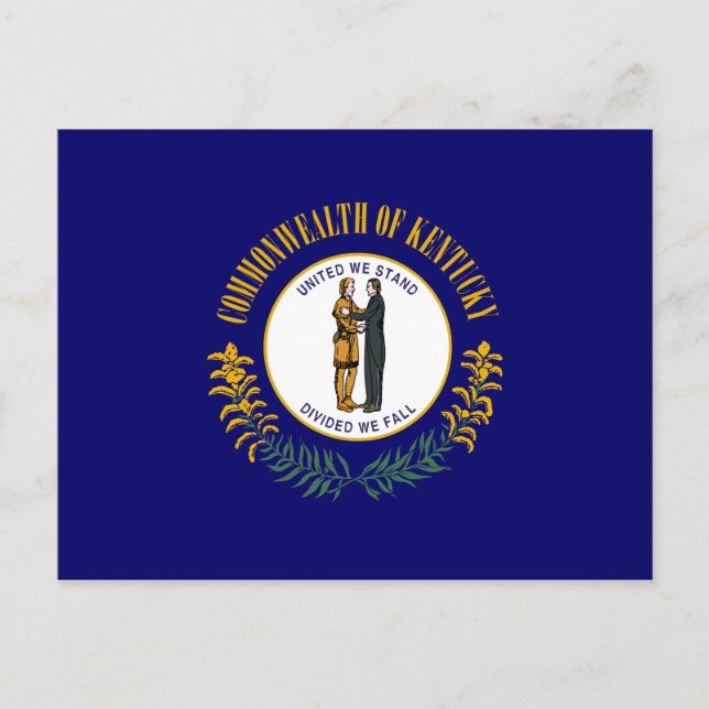 Kentucky Flagga Vykort (Framsida)