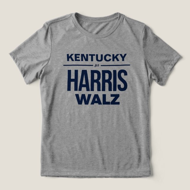 Kentucky för Harris Walz T Shirt (Design Framsida)