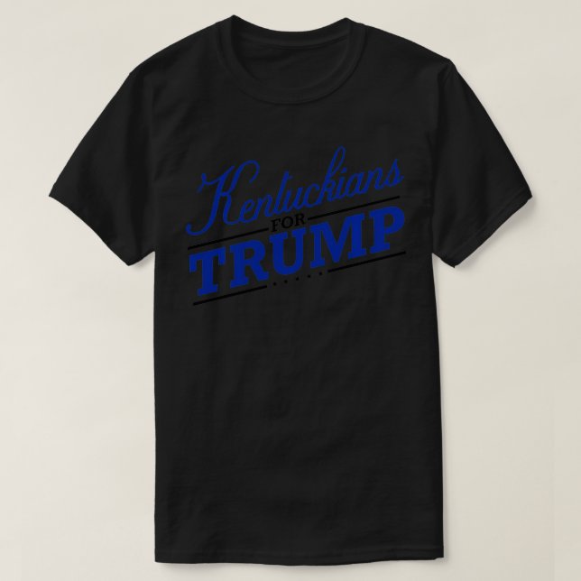 Kentucky for Trump 2020 President Support MAGA och T Shirt (Design framsida)