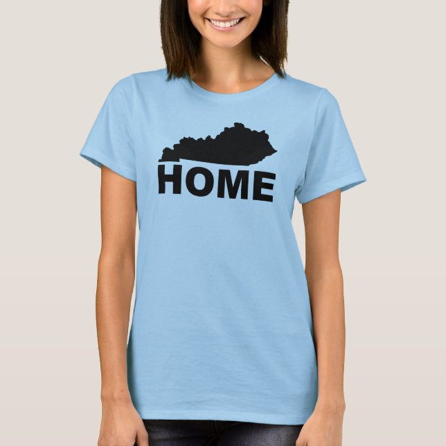 Kentucky Hemmet Borta Från Stat Rolig T-Shirt Tees (Framsida)