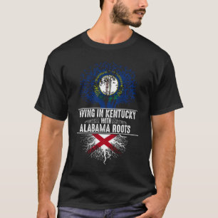 Kentucky Home Alabama Roots State Träd Flagga Kärl T Shirt