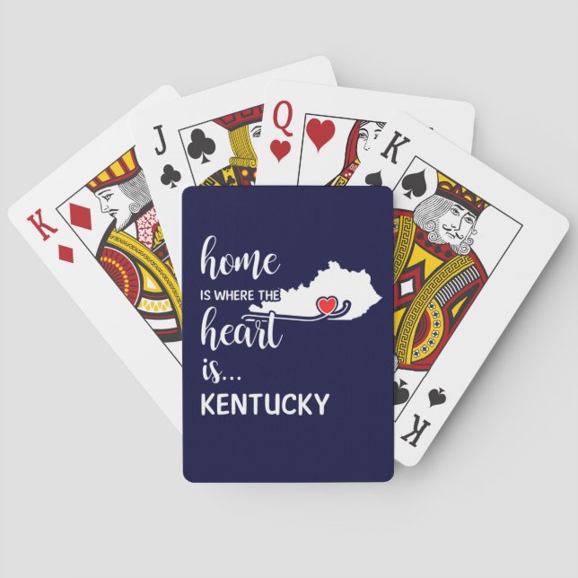 Kentucky Home är där hjärtat finns Casinokort (Baksidan)