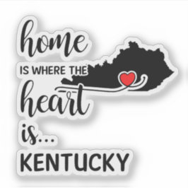 Kentucky Home är där hjärtat finns Klistermärken