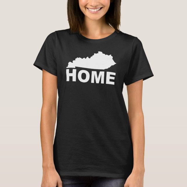Kentucky Home borta från State Funy T-Shirt Tees (Framsida)