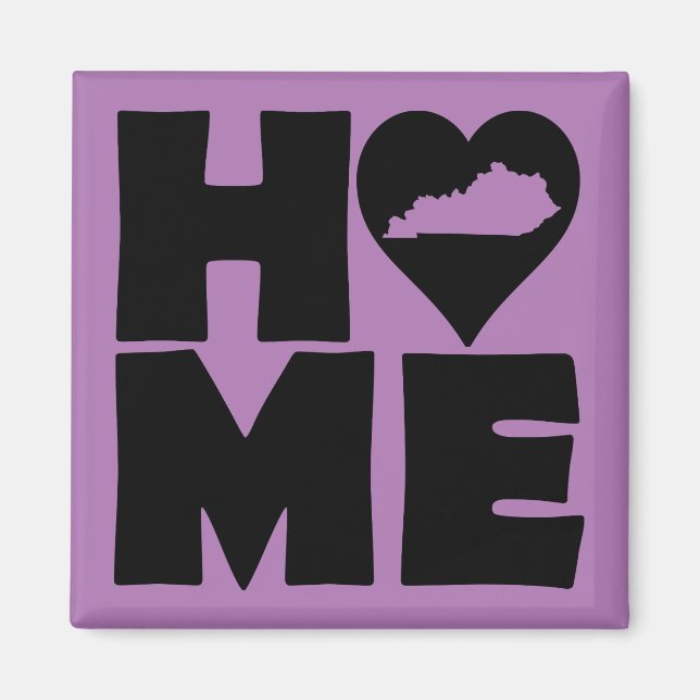 Kentucky Home Heart State Kylskåp Magnet (Framsidan)
