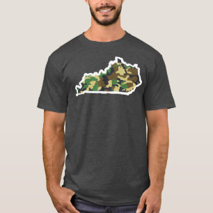 Kentucky Home Hunting Camo Karta T Shirt