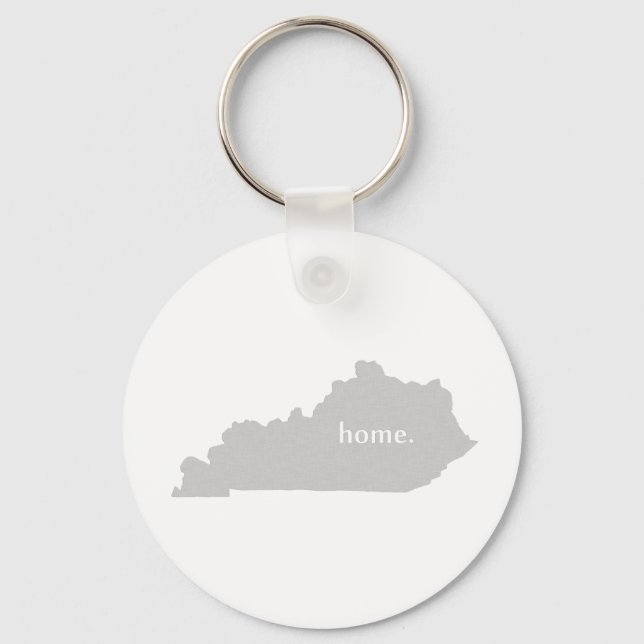 Kentucky home silhouette state map nyckelring (Framsida)